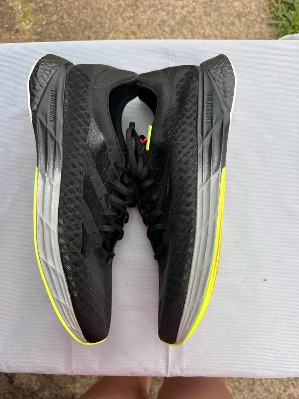 Adidas Adizero Pro LIGHTSTRIKE — Lightweight Athletic Sneakers with Neon Accents